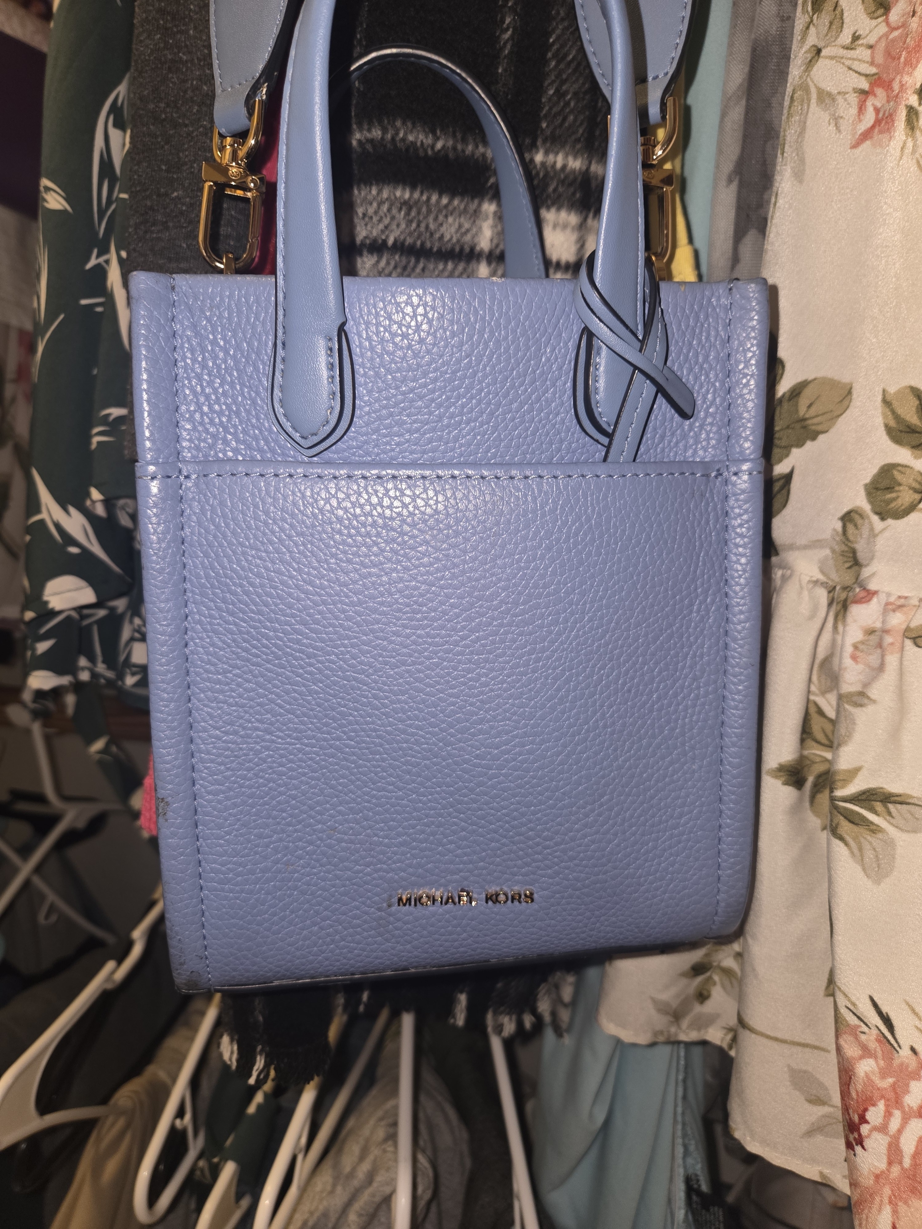 Michael Kors Gigi Extra Small (Xs) Tote Bag In Pebbled Leather